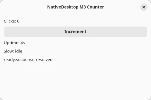 The counter example on GNOME (GTK)