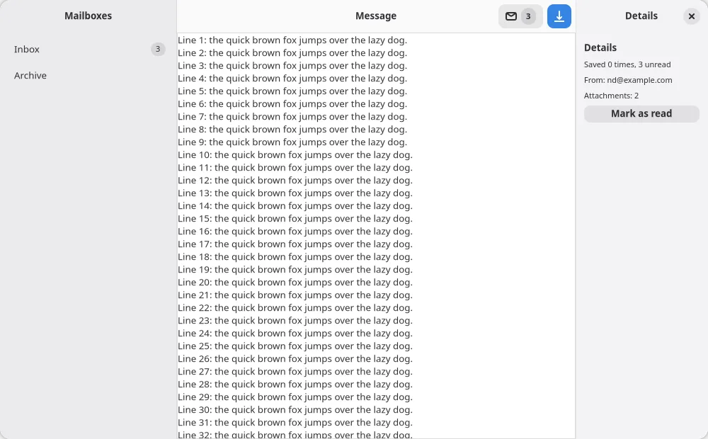 The inspector example on GNOME (GTK)