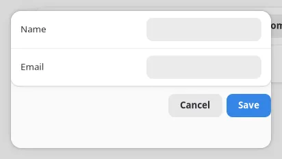 An open Dialog editing a name field on GNOME (GTK)