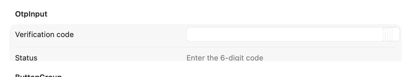 OtpInput’s six empty cells on macOS (AppKit)